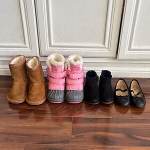Lot of toddler girl boots shoes size 7